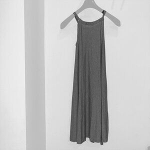 COS Gray Midi Elegant Summer Dress